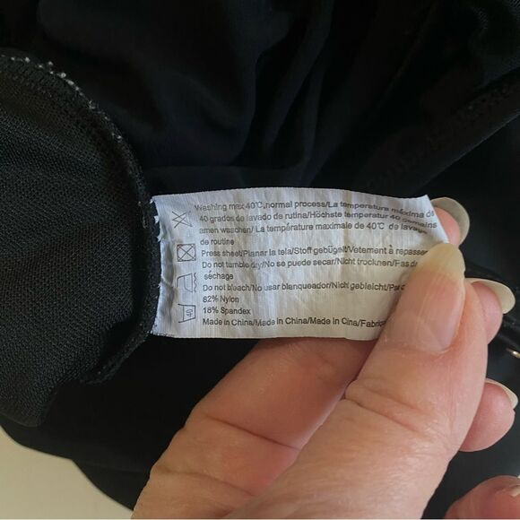 Ekouaer Black One Piece Swimsuit Sz XL - Picture 10 of 12